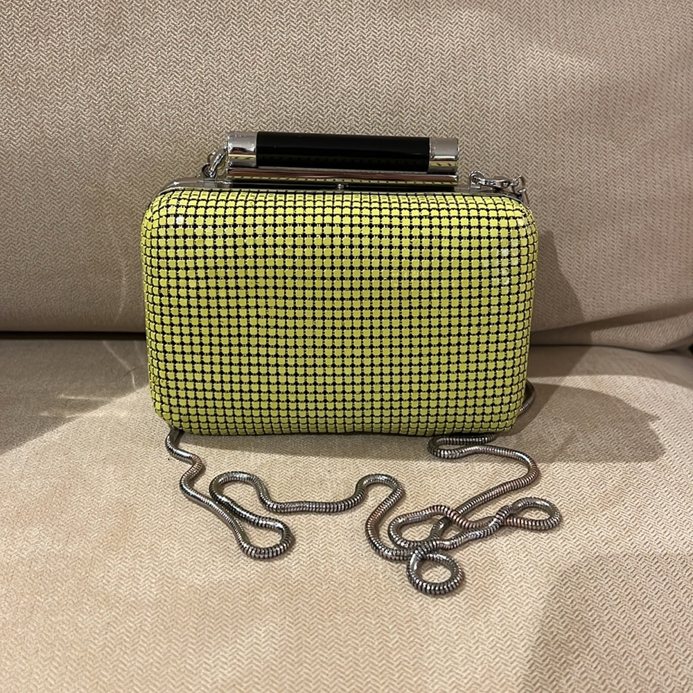 DVF Clutch in Lime